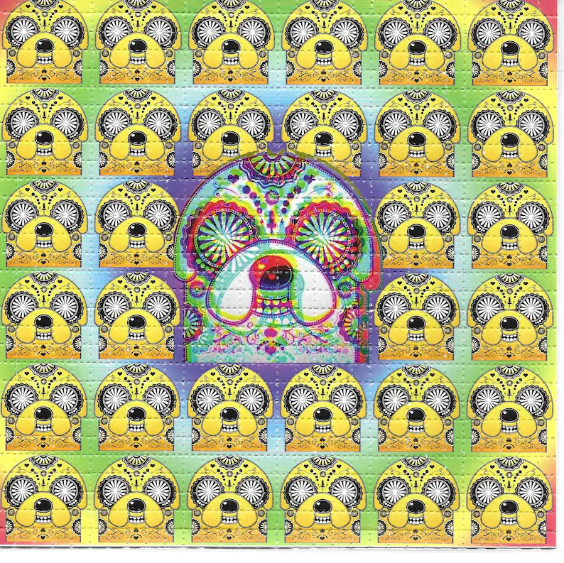 Ink Blotter Paper - Crazy Time-blotter psicodélico LSD sin ácido,