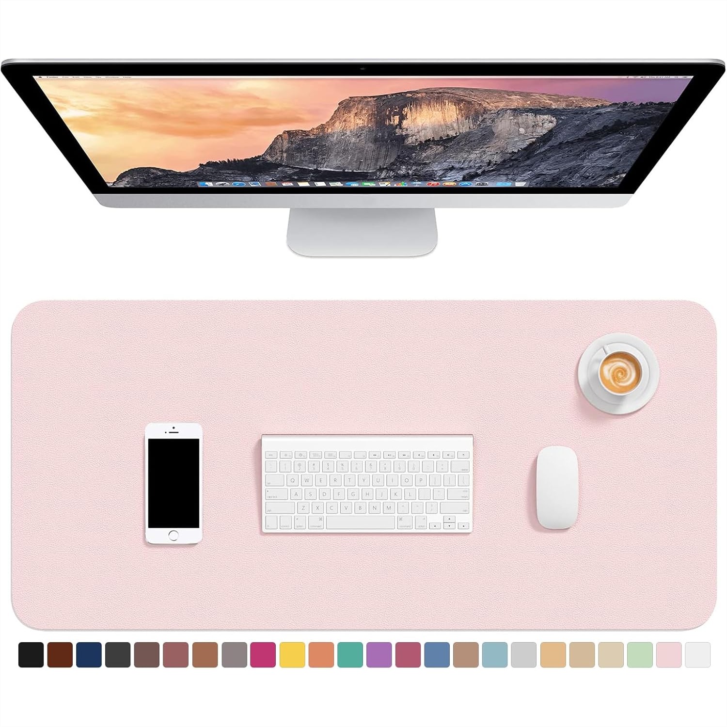 Leather Desk Pad - Alfombrilla de Escritorio de Cuero PU