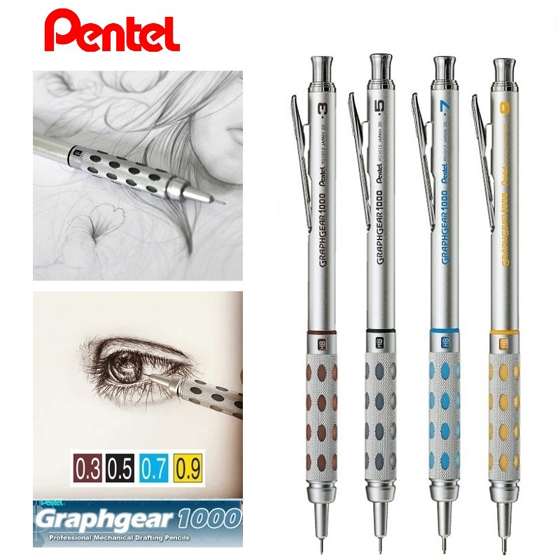 Pentel Pen Energel - Lápiz mecánico Pentel japonés GraphGear 1000