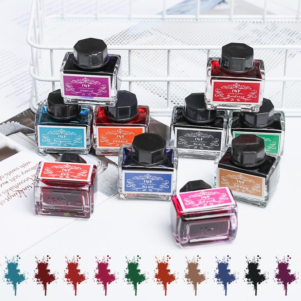 Fountain Pen Bottled Ink - Tinta sin carbono para pluma estilográfica,