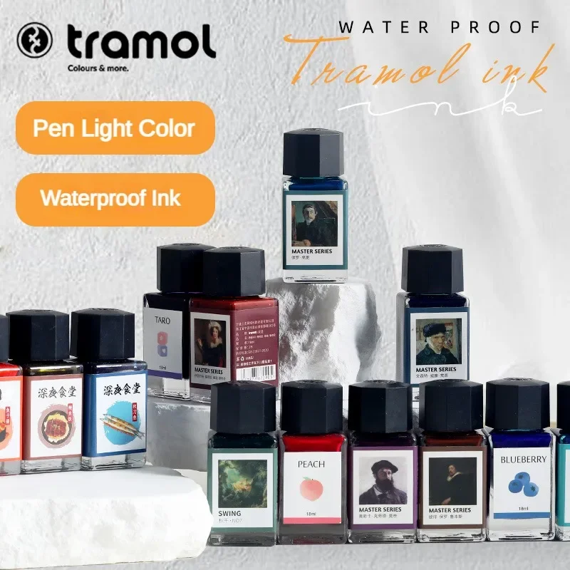 Fountain Pen Bottled Ink - Tramol 26 colores 18ml varios colores