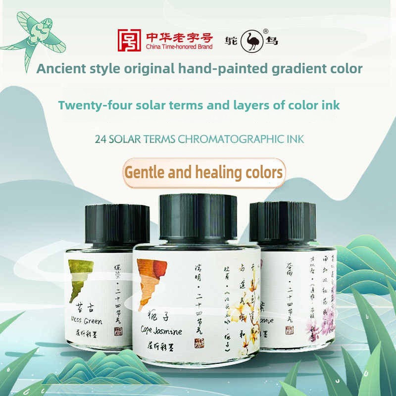 Fountain Pen Bottled Ink - Pluma estilográfica de cromatografía en capas,
