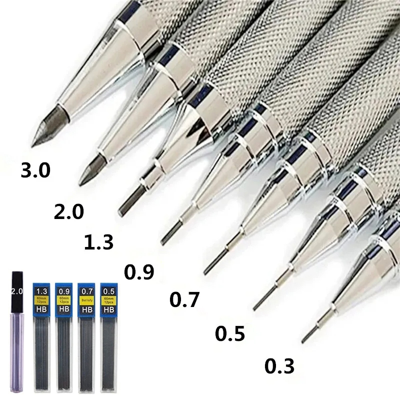 Mechanical Pencil 0.3 - Portaminas de Metal 0,3 0,5 0,7