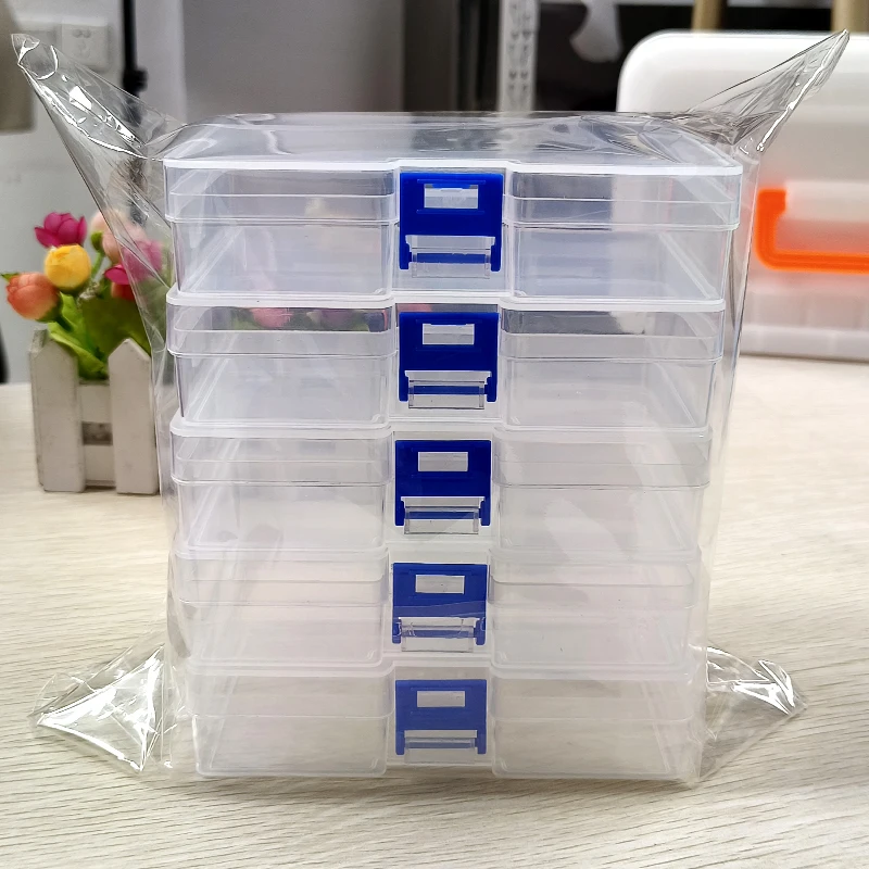 Card Index Box - 5 cajas de almacenamiento de plástico