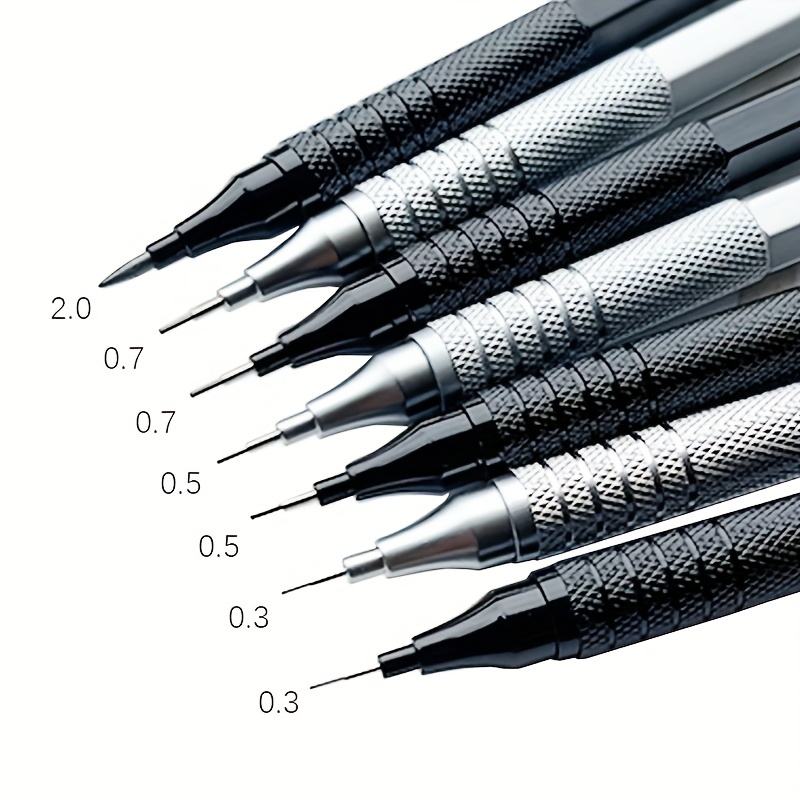 Mechanical Pencil 0.3 - Lápiz mecánico de 0,3/0,5/0,7/2,0mm, centro de