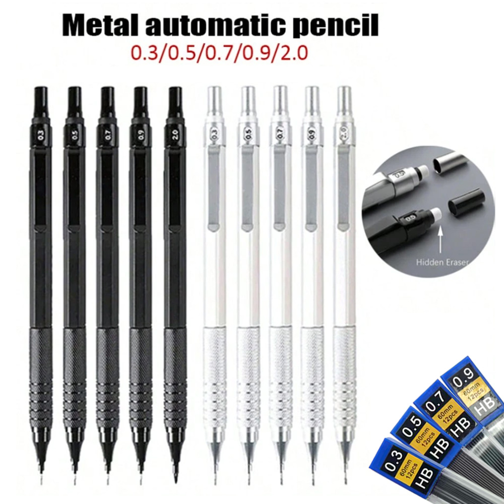Portaminas totalmente metálico - Mechanical Pencil 0.3 reseña y precio