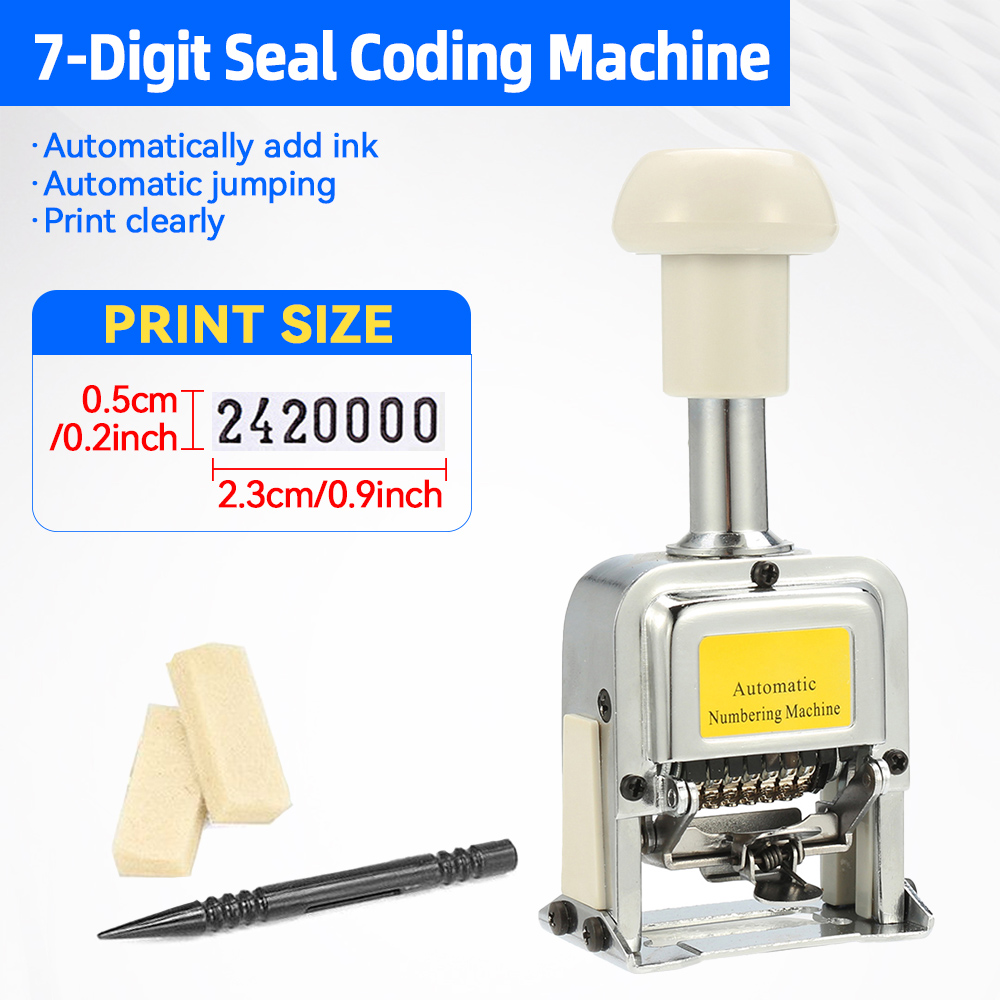 Máquina de numeración automáti - Rubber Date Stamp reseña y precio