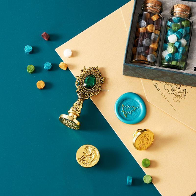 Juego de sellos de cera, Kit d - Wax Seal Stamp Set reseña y precio