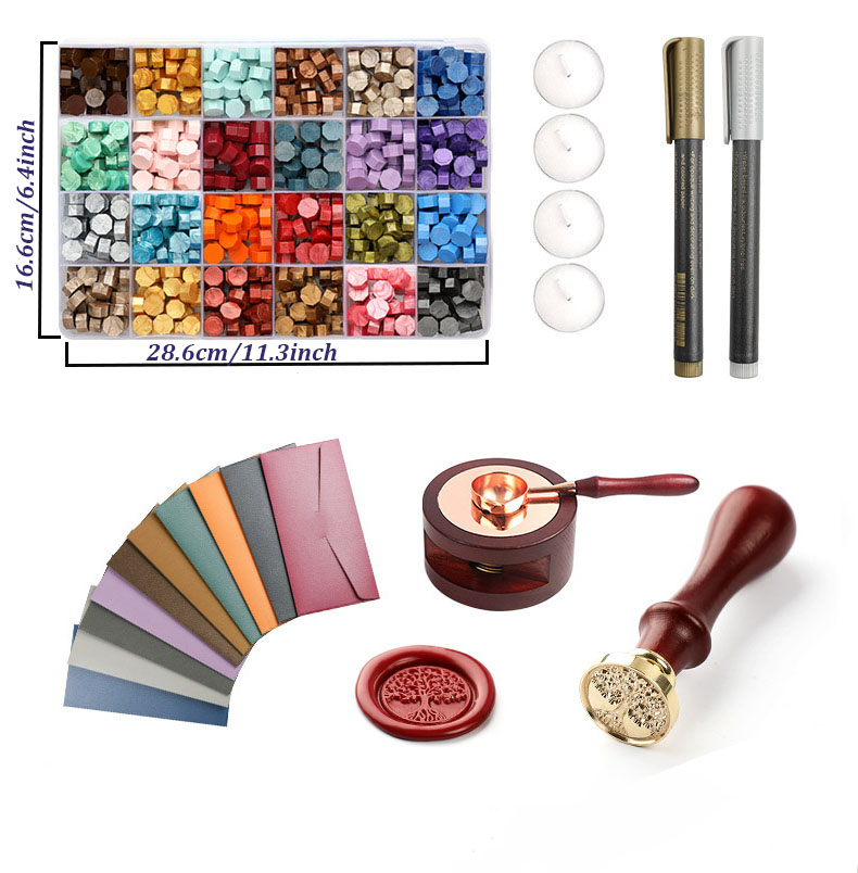 Juego de 20 Sellos de Cera con - Wax Seal Stamp Set reseña y precio