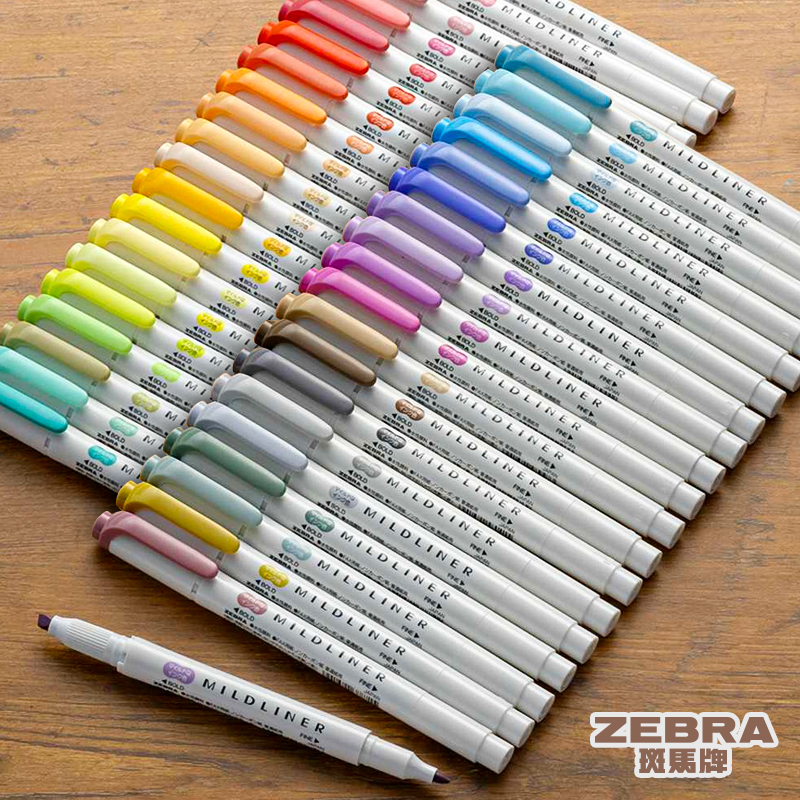 Resaltador japonés ZEBRA Mildl - Zebra Pen Mildliner reseña y precio