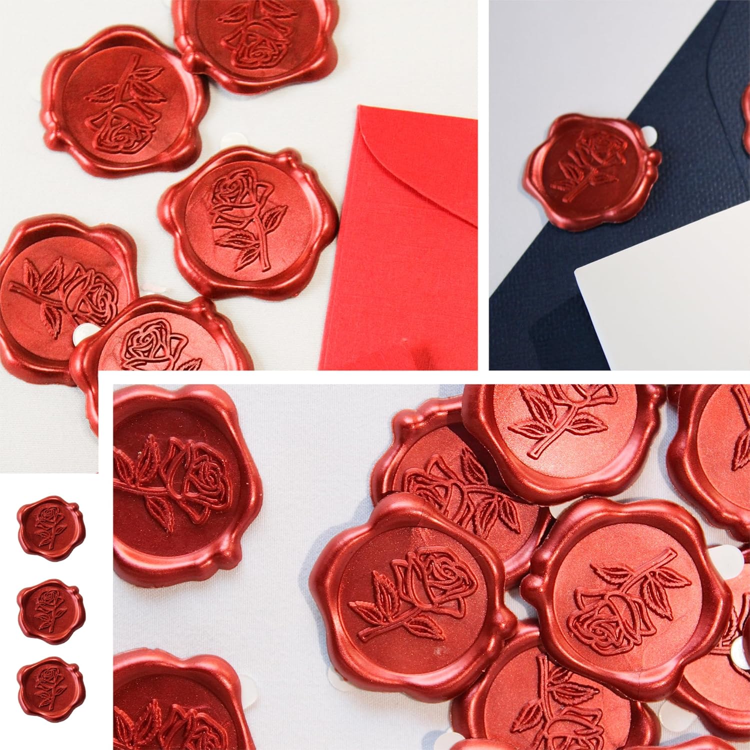 25 piezas/juego de pegatinas d - Wax Seal Stamp Set reseña y precio
