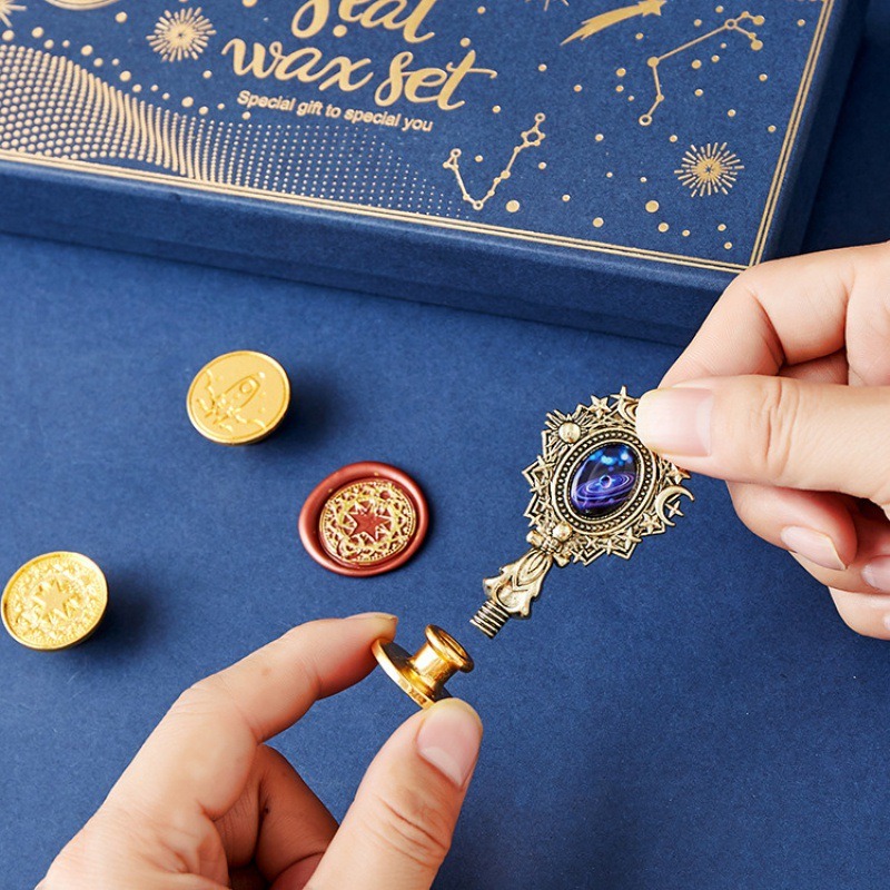 Juego de sellos de laca de fue - Wax Seal Stamp Set reseña y precio